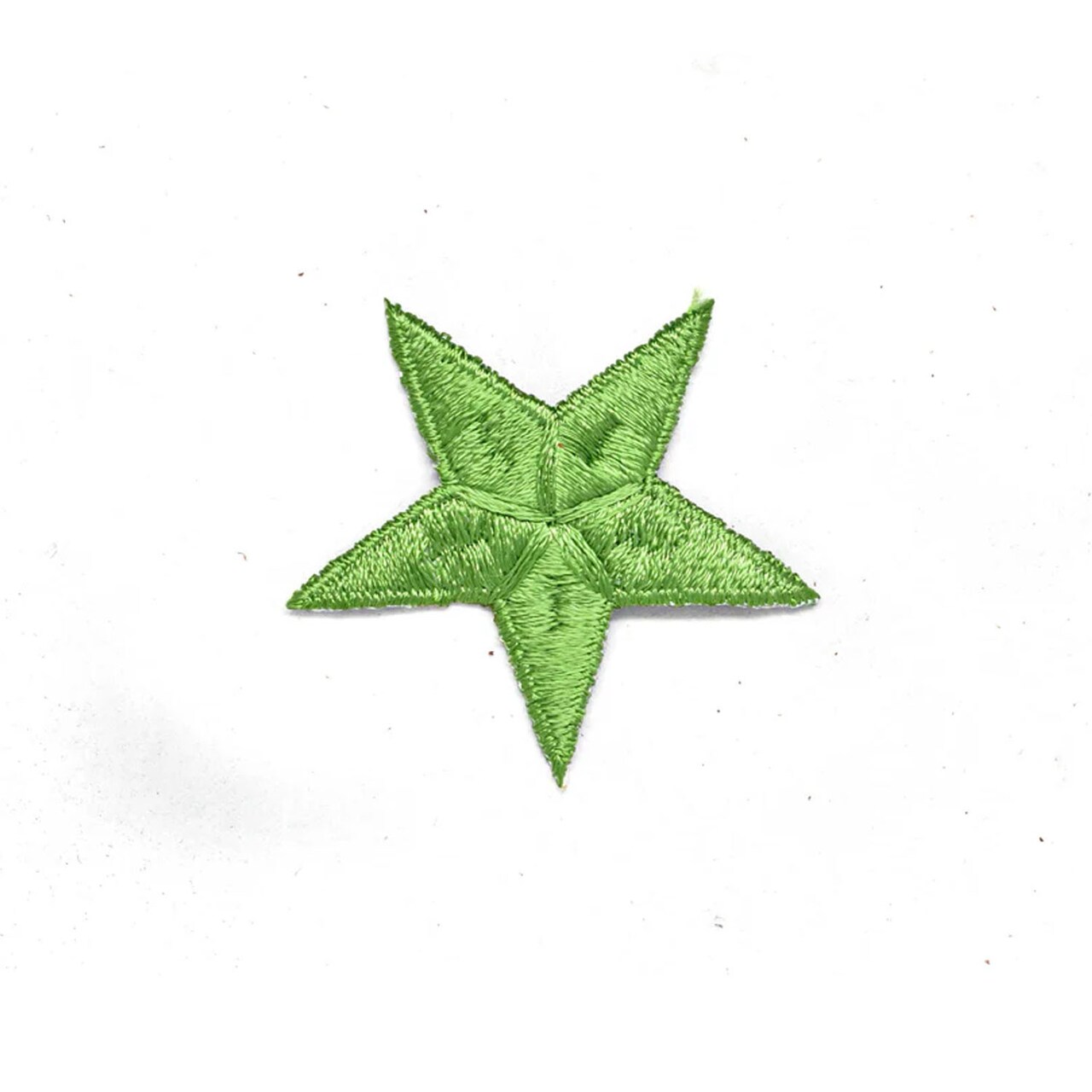 Green Embroidered Iron On Star Patch Applique for Clothes and DIY Projects